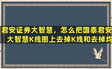 君安证券大智慧，怎么把国泰君安大智慧K线图上去掉K线和去掉均线各是怎样*作插图