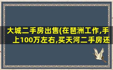 大城二手房*(在琶洲工作,手上100万左右,买天河二手房还是黄埔、番禺)
