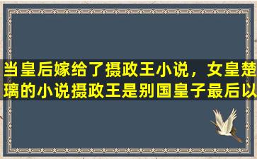 当皇后嫁给了摄政王小说，女皇楚璃的小说摄政王是别国皇子最后以三国江山为聘娶的*